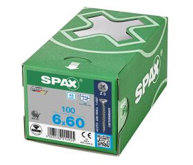 CABEZA MÚLTIPLE PLANA SPAX A2 RANURA EN CRUZ Z3 ROSCA COMPLETA 100 UD.