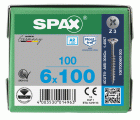 CABEZA MÚLTIPLE PLANA SPAX A2 RANURA EN CRUZ Z3 ROSCA PARCIAL 100 UD.