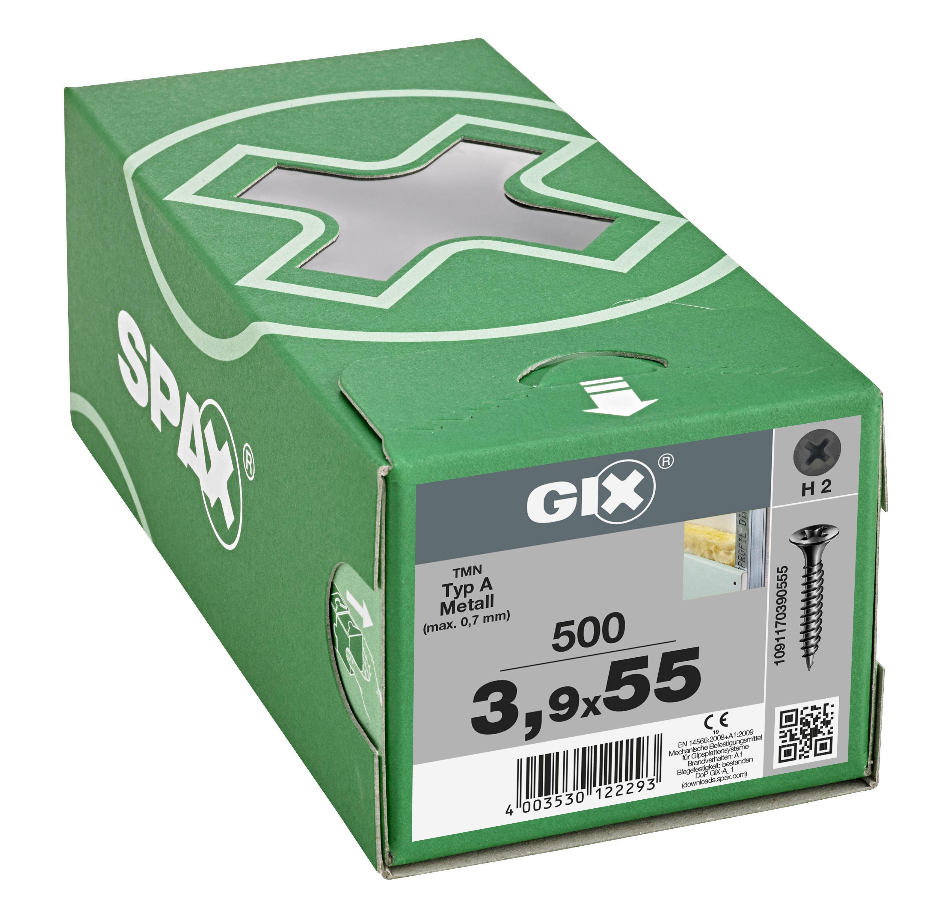 CABEZA DE TROMPETA GIX-A H2 ROSCA FINA FOSFATADO 500 UD.