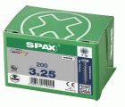 CABEZA PLANA SPAX-S NERVIOS DE FRENADO T-STAR PLUS T10 ROSCA COMPLETA WIROX 200 UD.