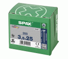 CABEZA MÚLTIPLE PLANA SPAX T-STAR PLUS T20 ROSCA COMPLETA WIROX 200 UD.