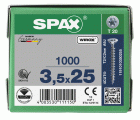 CABEZA MÚLTIPLE PLANA SPAX T-STAR PLUS T20 ROSCA COMPLETA WIROX 1000 UD.
