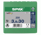 CABEZA MÚLTIPLE PLANA SPAX T-STAR PLUS T20 ROSCA COMPLETA WIROX 200 UD.