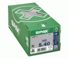 CABEZA MÚLTIPLE PLANA SPAX T-STAR PLUS T20 ROSCA COMPLETA WIROX 500 UD.