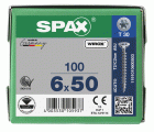 CABEZA MÚLTIPLE PLANA SPAX T-STAR PLUS T30 ROSCA COMPLETA WIROX 100 UD.