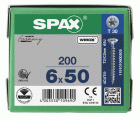 CABEZA MÚLTIPLE PLANA SPAX T-STAR PLUS T30 ROSCA COMPLETA WIROX 200 UD.