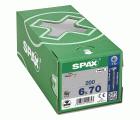 CABEZA MÚLTIPLE PLANA SPAX T-STAR PLUS T30 ROSCA COMPLETA WIROX 200 UD.