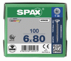 CABEZA MÚLTIPLE PLANA SPAX T-STAR PLUS T30 ROSCA COMPLETA WIROX 100 UD.