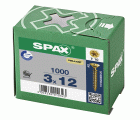 CABEZA PLANA SPAX-S NERVIOS DE FRENADO T-STAR PLUS T10 ROSCA COMPLETA YELLOX 1000 UD.