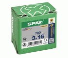 CABEZA PLANA SPAX-S NERVIOS DE FRENADO T-STAR PLUS T10 ROSCA COMPLETA YELLOX 200 UD.