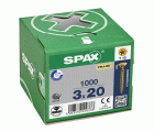 CABEZA PLANA SPAX-S NERVIOS DE FRENADO T-STAR PLUS T10 ROSCA COMPLETA YELLOX 1000 UD.