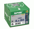 CABEZA MÚLTIPLE PLANA SPAX T-STAR PLUS T20 ROSCA COMPLETA YELLOX 1000 UD.