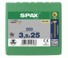 CABEZA MÚLTIPLE PLANA SPAX T-STAR PLUS T20 ROSCA COMPLETA YELLOX 200 UD.