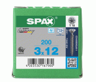 CABEZA PLANA SPAX-S A2 NERVIOS DE FRENADO T-STAR PLUS T10 ROSCA COMPLETA 200 UD.