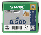 CABEZA MÚLTIPLE PLANA SPAX-S T-STAR PLUS T40 ROSCA COMPLETA CUT WIROX 25 UD.
