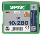 CABEZA MÚLTIPLE PLANA SPAX-S T-STAR PLUS T50 ROSCA COMPLETA CUT WIROX 50 UD.