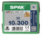 CABEZA MÚLTIPLE PLANA SPAX-S T-STAR PLUS T50 ROSCA COMPLETA CUT WIROX 50 UD.