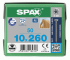 CABEZA MÚLTIPLE PLANA SPAX-S A4 T-STAR PLUS T50 ROSCA COMPLETA CUT 50 UD.
