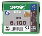 CABEZA CILÍNDRICA SPAX T-STAR PLUS T30 ROSCA COMPLETA WIROX 100 UD.
