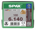 CABEZA CILÍNDRICA SPAX T-STAR PLUS T30 ROSCA COMPLETA WIROX 100 UD.