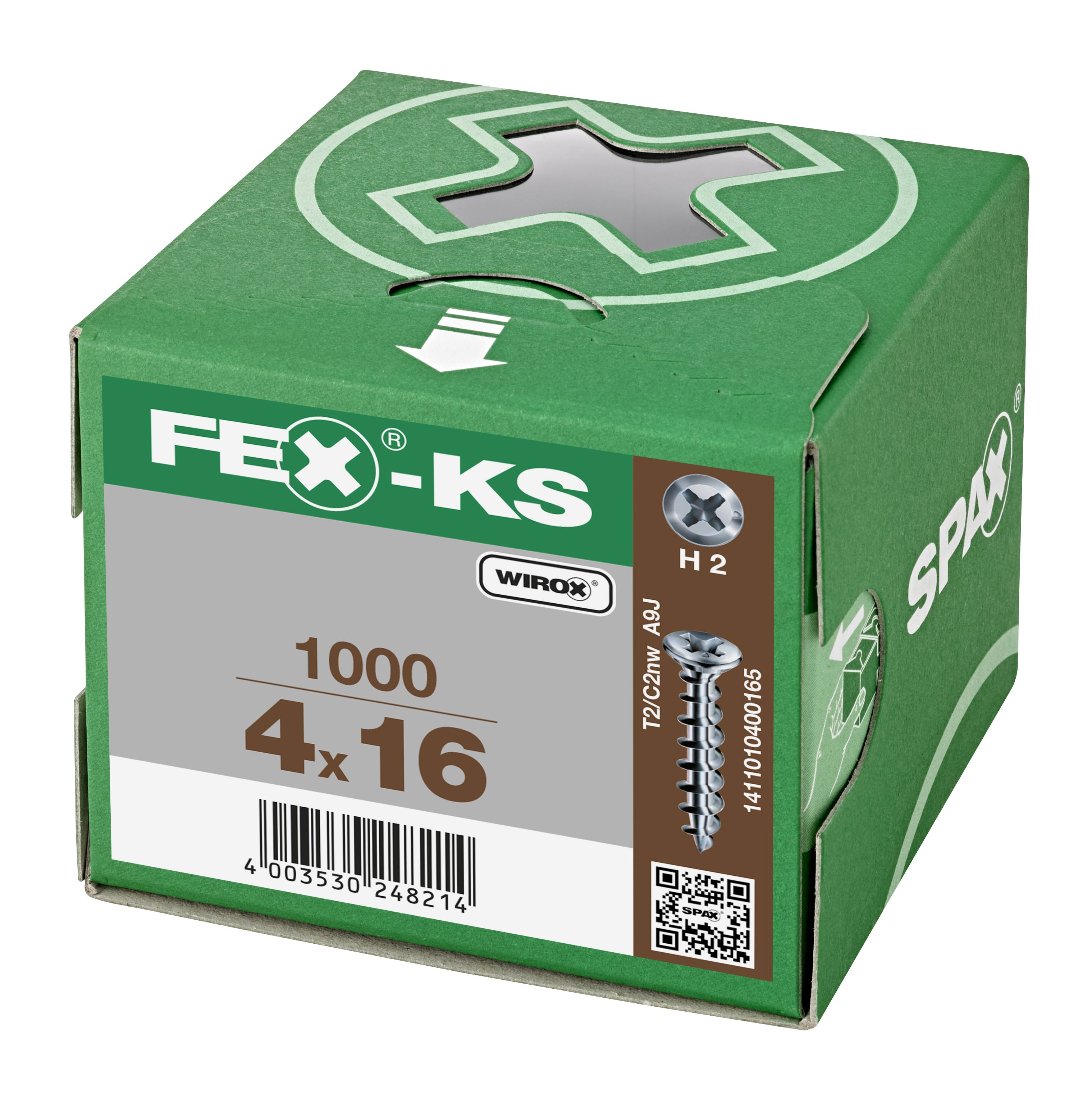 CABEZA ESPECIAL GOTA DE SEBO FEX-KS NERVIOS DE FRENADO RANURA EN CRUZ H2 WIROX 1000 UD.