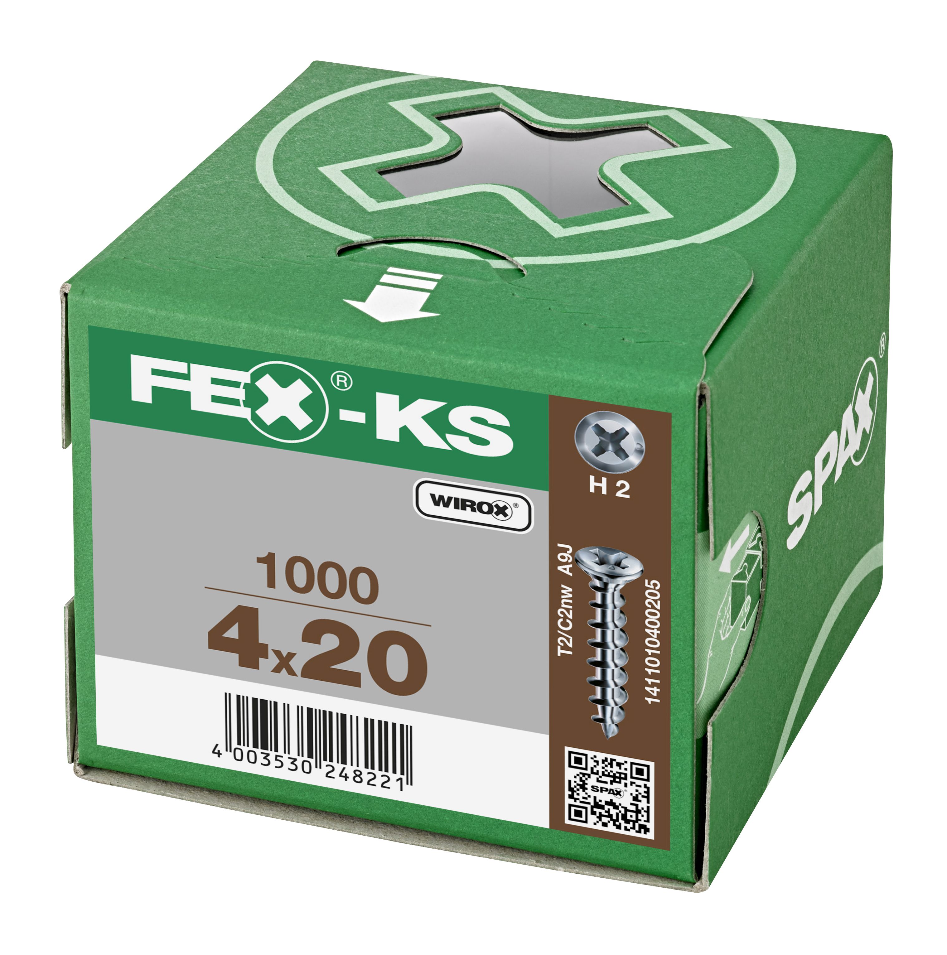 CABEZA ESPECIAL GOTA DE SEBO FEX-KS NERVIOS DE FRENADO RANURA EN CRUZ H2 WIROX 1000 UD.