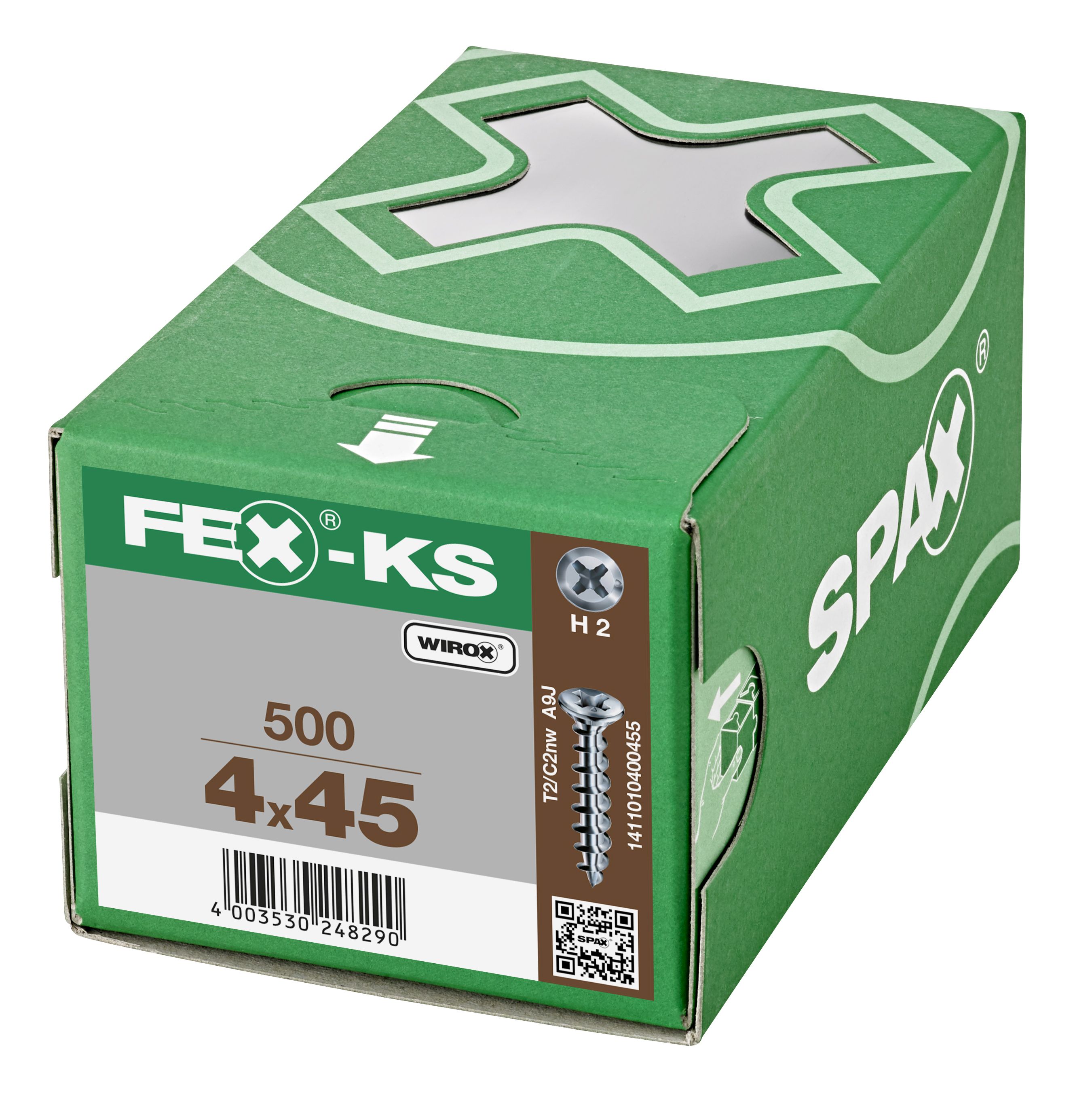 CABEZA ESPECIAL GOTA DE SEBO FEX-KS NERVIOS DE FRENADO RANURA EN CRUZ H2 WIROX 500 UD.