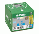 CABEZA GOTA DE SEBO SPAX-S A2 NERVIOS FRESADORES T-STAR PLUS T20 ROSCA PARCIAL CUT 100 UD.