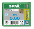 CABEZA GOTA DE SEBO SPAX-S A2 NERVIOS FRESADORES T-STAR PLUS T20 ROSCA PARCIAL CUT 100 UD.