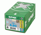 CABEZA GOTA DE SEBO SPAX-S A2 NERVIOS FRESADORES T-STAR PLUS T20 ROSCA PARCIAL CUT 100 UD.
