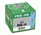 TORNILLO PARA PERSIANAS FEX-RS 4 H2 PUNTA DE AGUJA WIROX 400 UD.