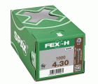 FEX-H BR RANURA EN CRUZ Z2 ROSCA PARCIAL WIROX 1000 UD.