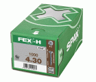 FEX-H BR RANURA EN CRUZ Z2 ROSCA PARCIAL WIROX 1000 UD.