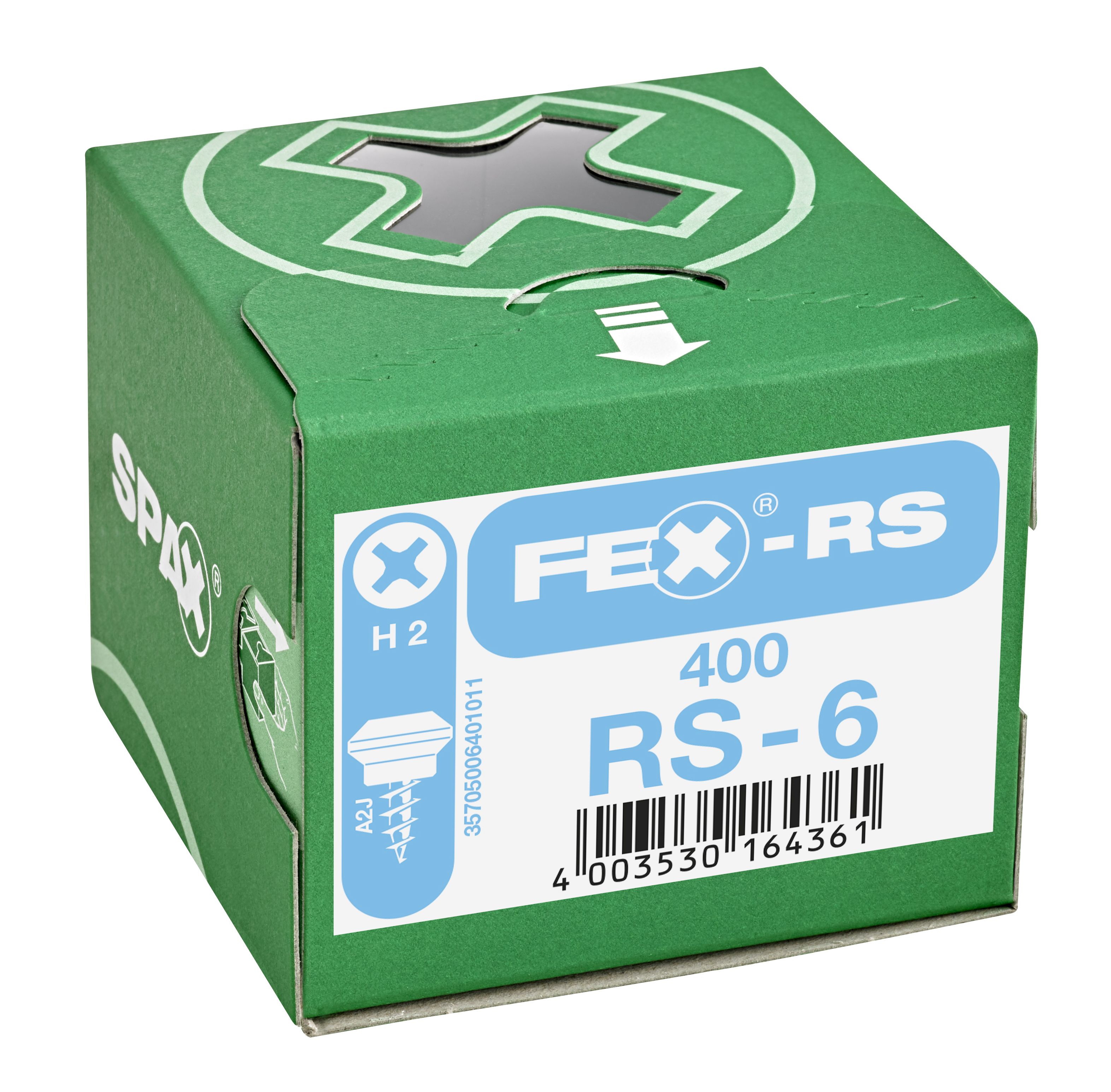 TORNILLO PARA PERSIANAS FEX-RS-6 CABEZA ESPECIAL H2 GALVANIZADO 400 UD.