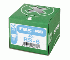 TORNILLO PARA PERSIANAS FEX-RS-6 CABEZA ESPECIAL H2 GALVANIZADO 400 UD.