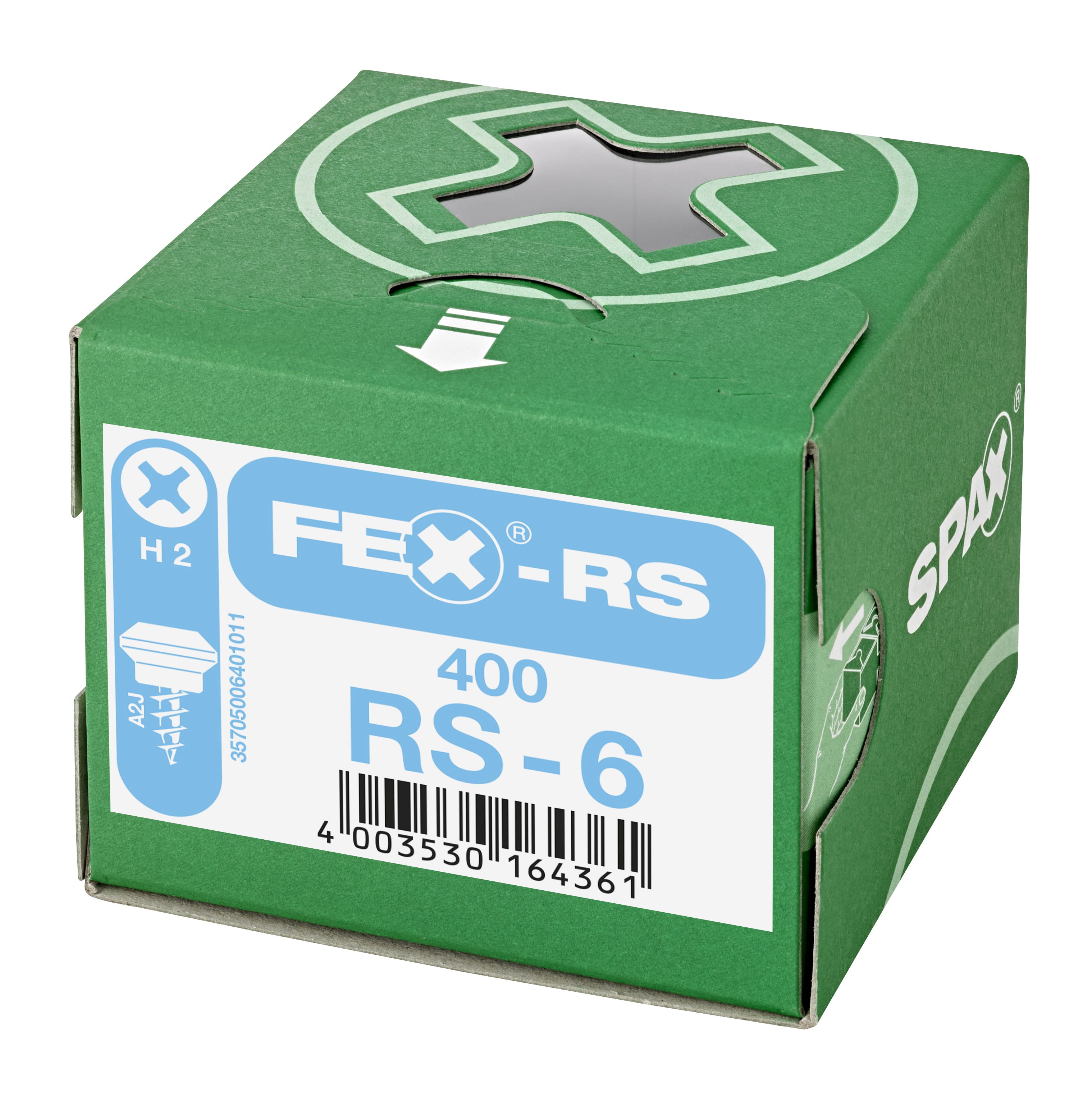 TORNILLO PARA PERSIANAS FEX-RS-6 CABEZA ESPECIAL H2 GALVANIZADO 400 UD.