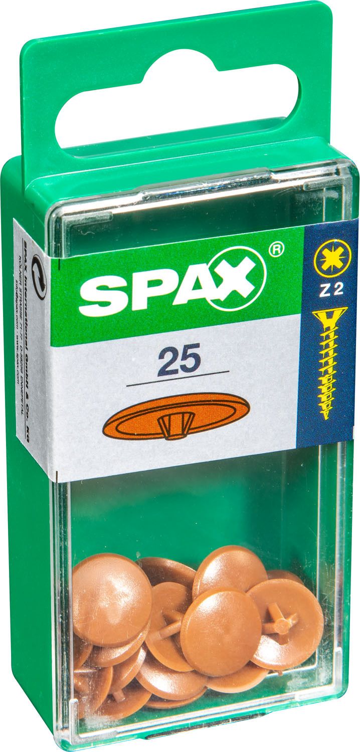 TAPONES DECORATIVOS Z2 MARRÓN S 25 UD.