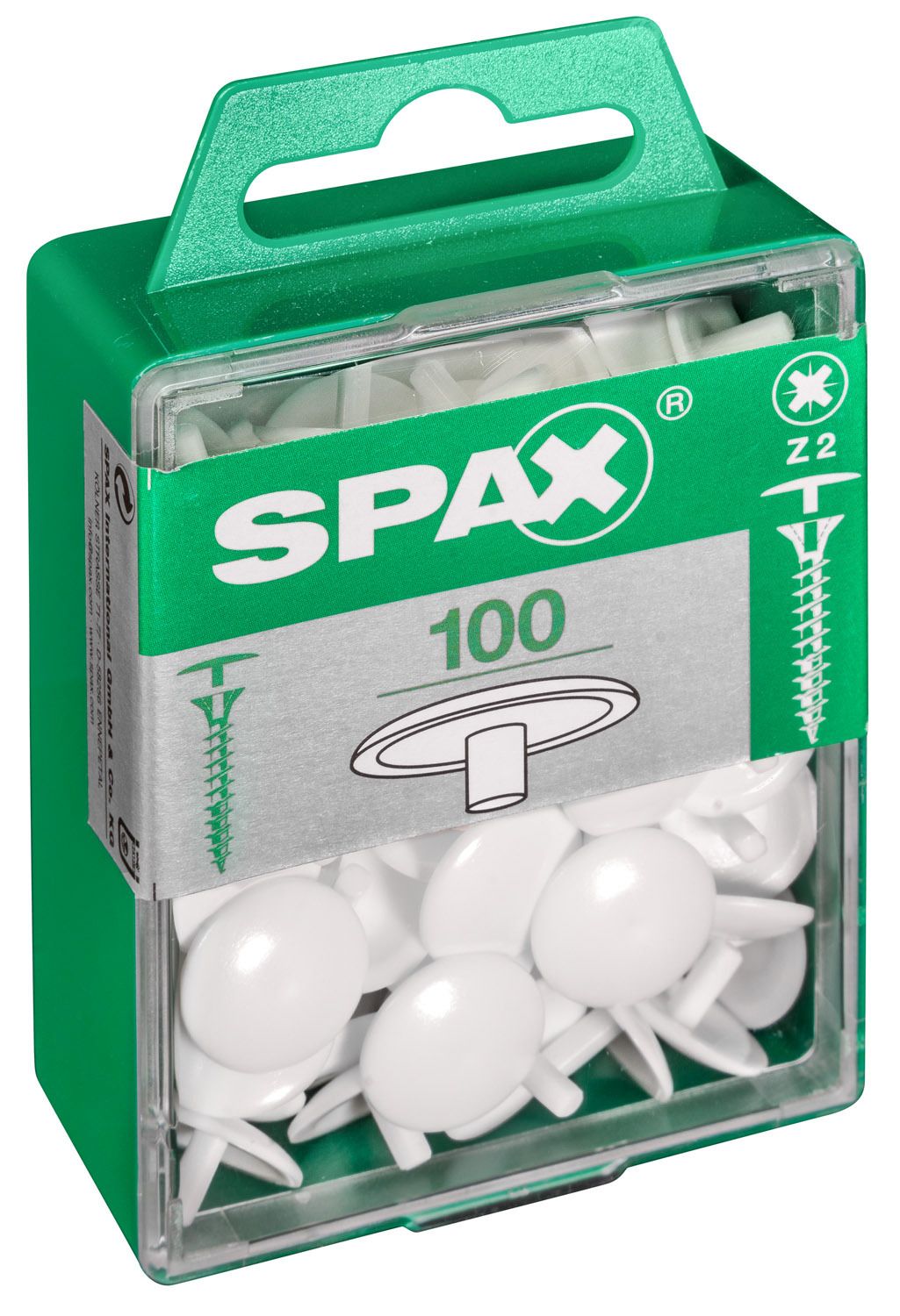 TAPONES DECORATIVOS CABEZA PARA TAPÓN BLANCO M 100 UD.