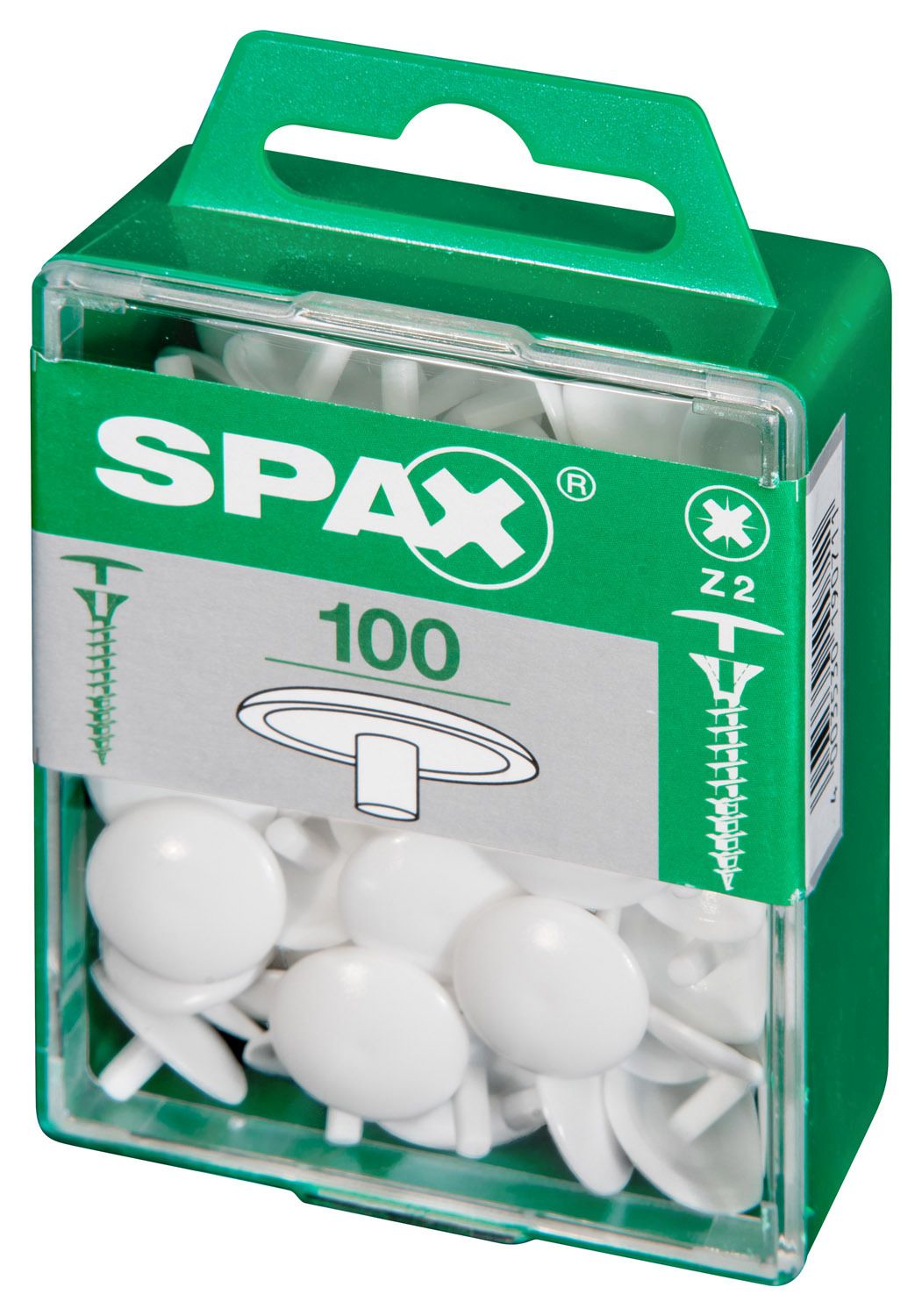 TAPONES DECORATIVOS CABEZA PARA TAPÓN BLANCO M 100 UD.