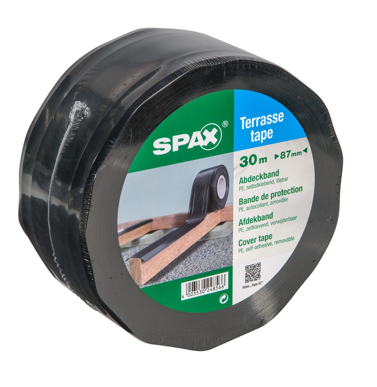 CINTA DE CUBIERTA SPAX 30 M X 87 MM ROLLO 1 PAQUETE