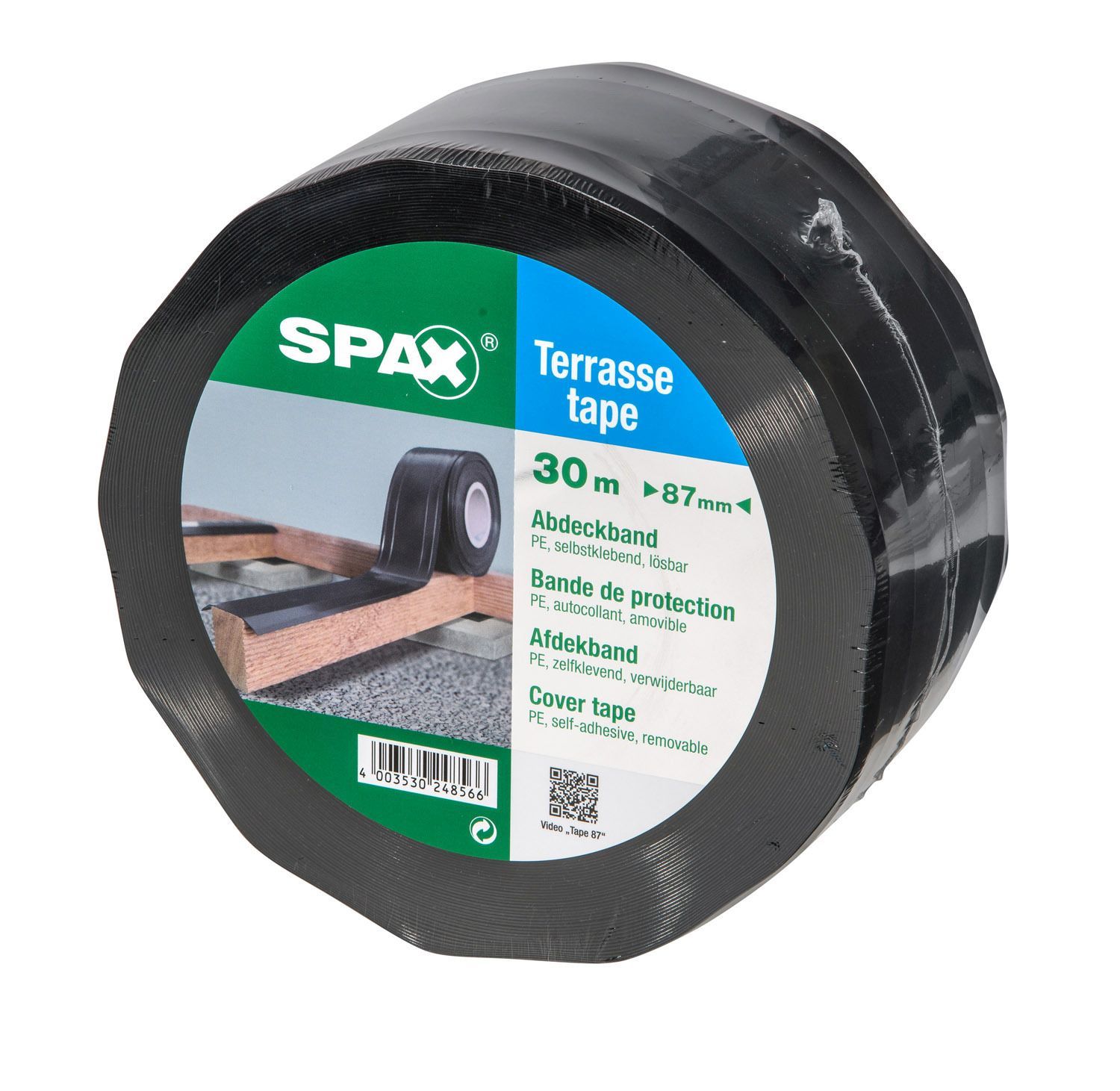 CINTA DE CUBIERTA SPAX 30 M X 87 MM ROLLO 1 PAQUETE