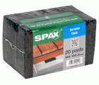 PADS SPAX DISTANCIADORES 100 X100 X8 NEGRO LÁMINA 20 ST