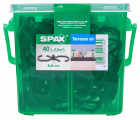 ESPACIADOR SPAX AIR 6,5 MM CAJA DE PLÁSTICO CON ASA M 40 UD.