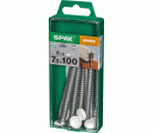 ANCLAJE DE MARCOS SPAX T30 WIROX + TAPONES BLANCO M 6+6 UD.
