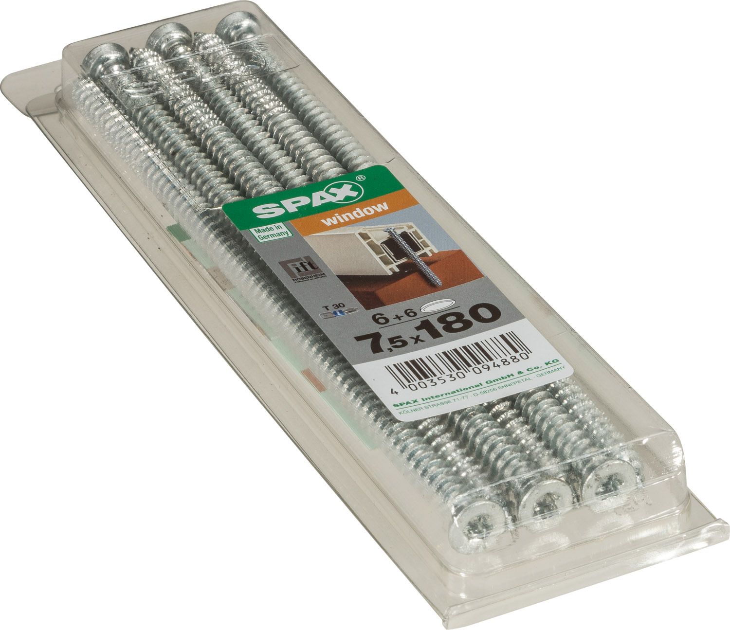 ANCLAJE DE MARCOS SPAX T30 WIROX + TAPONES BLANCO M 6+6 UD.