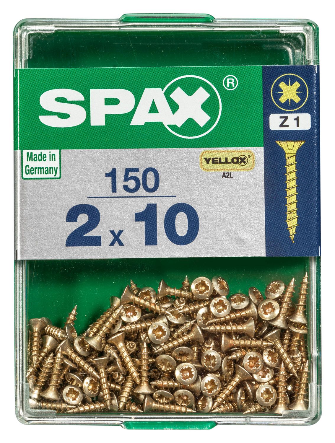 PLANA SPAX Z1 YELLOX M 150 UD.