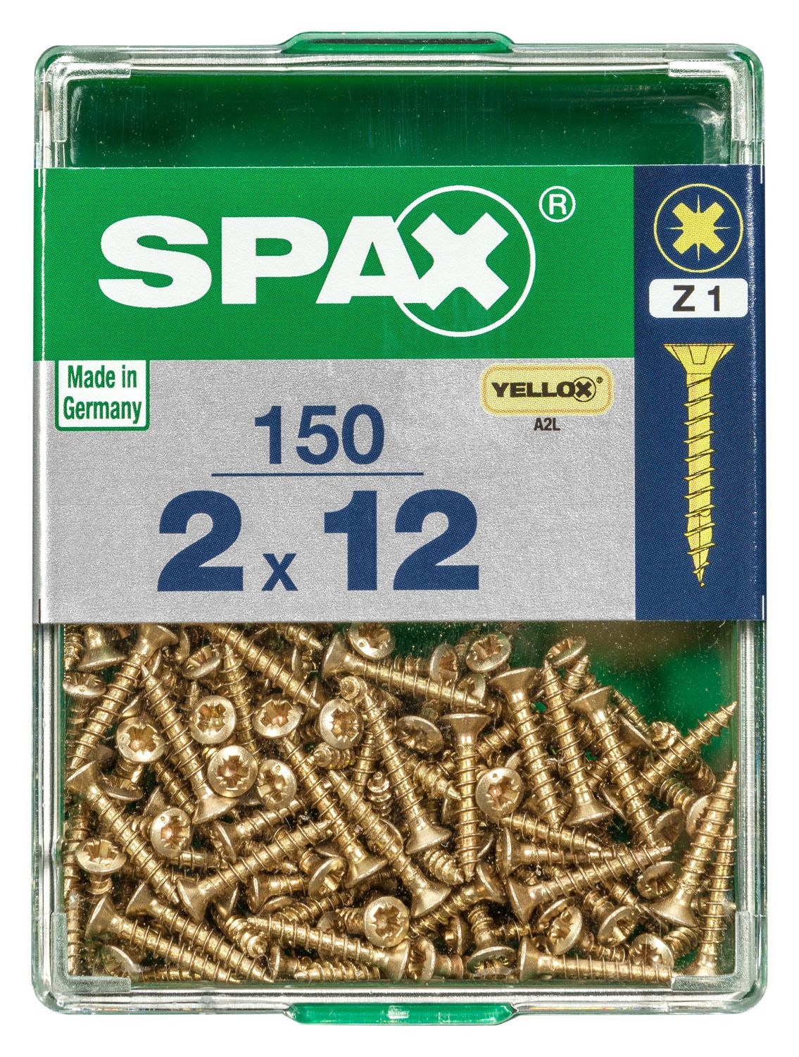 PLANA SPAX Z1 YELLOX M 150 UD.