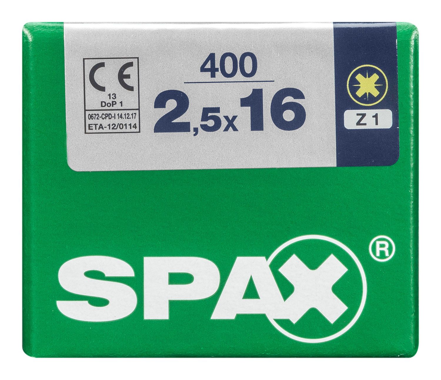 PLANA SPAX Z1 YELLOX L 400 UD.