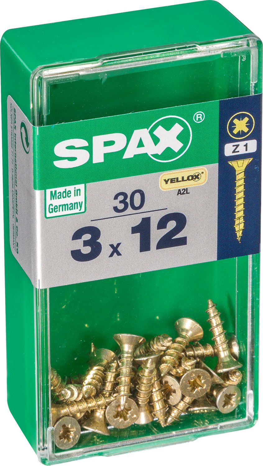 PLANA SPAX Z1 YELLOX S 30 UD.