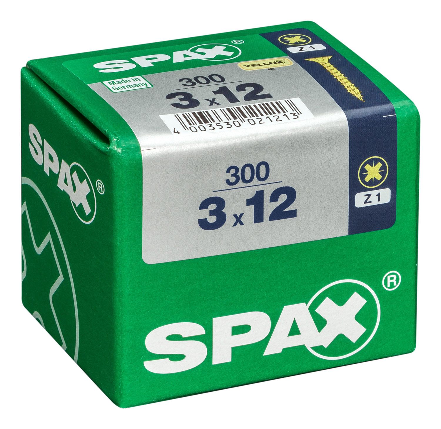 PLANA SPAX Z1 YELLOX L 300 UD.